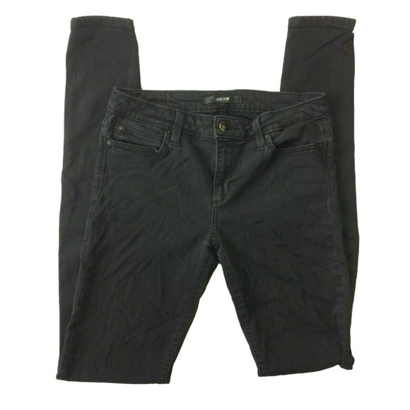 Joe's Jeans Womens Sz 29 Flawless Mid Rise Skinny Ankle Black Grey Denim 30x33.5 - Picture 1 of 9
